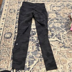 lululemon athletica Black Camo Leggings